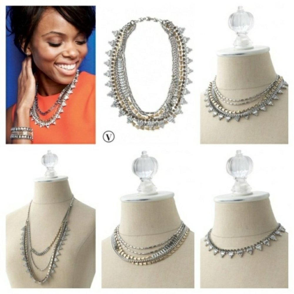 Stella & Dot Sutton Mixed Metal Necklace